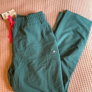 Figs scrub pants yola high waist skinny hydrogreen size large